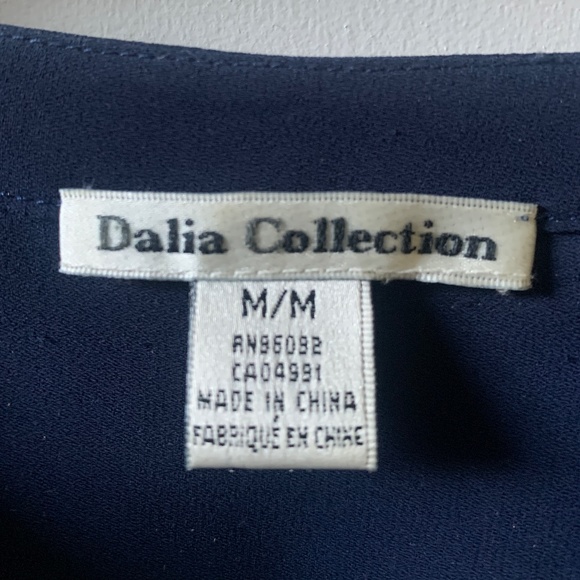 Navy Blue Blouse - Picture 3 of 3